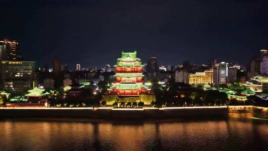 江西南昌滕王阁夜景灯光秀