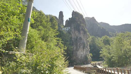 浙江温州南雁荡山东西洞景区自然风景视频素材模板下载