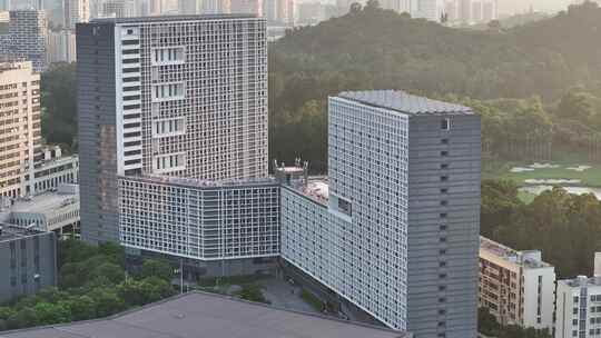 深圳大学丽湖校区学生公寓航拍视频素材模板下载
