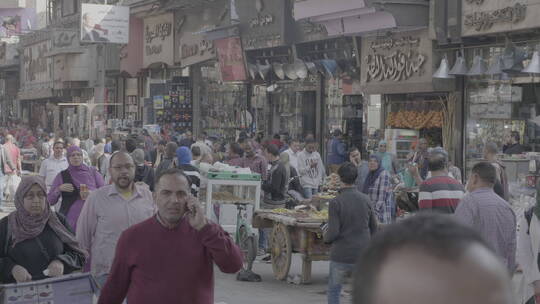 埃及街头行人视频素材模板下载