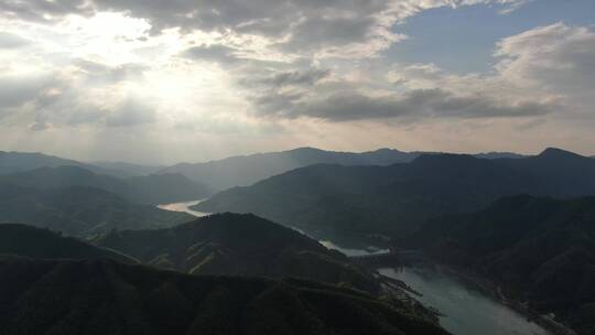 祖国大好河山青山绿水植物航拍