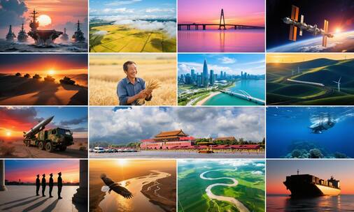 宽屏《我们的中国梦》配乐背景高清在线视频素材下载