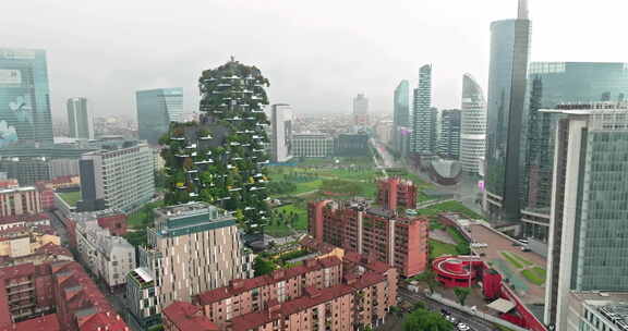 鸟瞰绿屋Bosco Verticale米