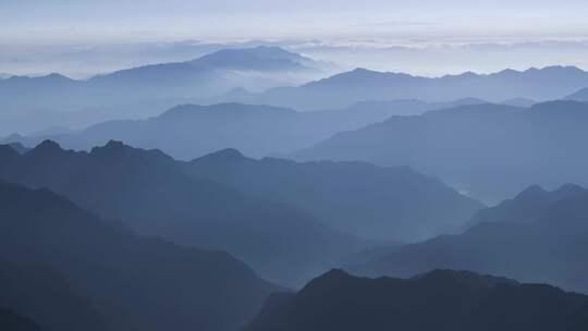 江南高山群山晨曦云海云雾浙江丽水松阳风光