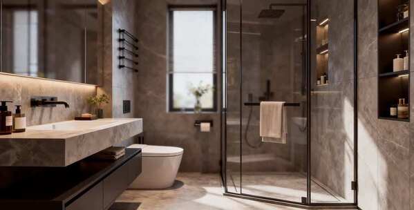 现代风格卫生间室内场景