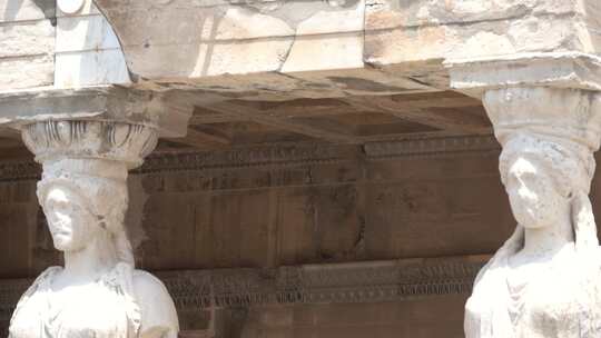 希腊帕特农神庙建筑雕像