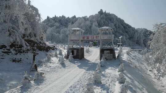 汉江源景区雪景航拍宣传片