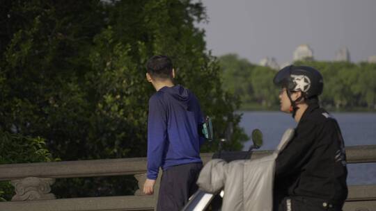 杭州西湖春天实景拍摄视频素材模板下载