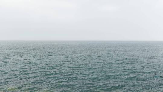 大连海边钓鱼，风景