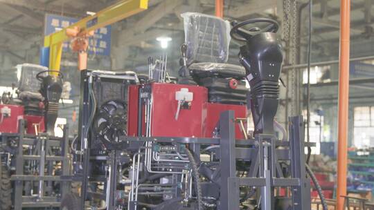 农业拖拉机机械厂重工业视频素材模板下载
