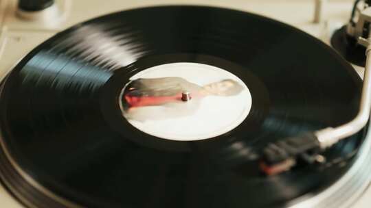 黑胶唱片播放素材