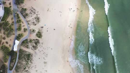 海边沙滩海浪旅游度假区3视频素材模板下载