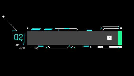 科技感文字字幕条指示线背景未来智能炫酷