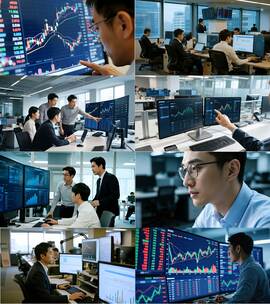 金融证券/商务人士/团队领导/忙碌/4K高清在线视频素材下载