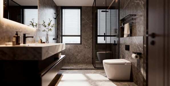 现代风格卫生间室内场景