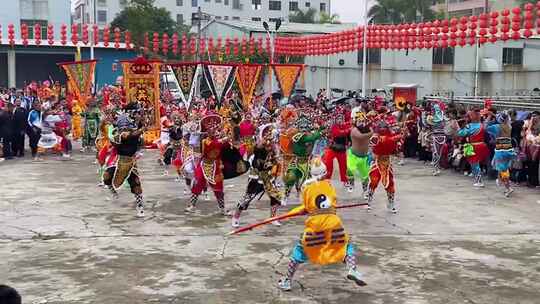 潮汕英歌舞乡镇表演