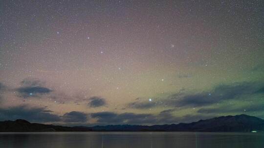 班公湖星空延时摄影素材