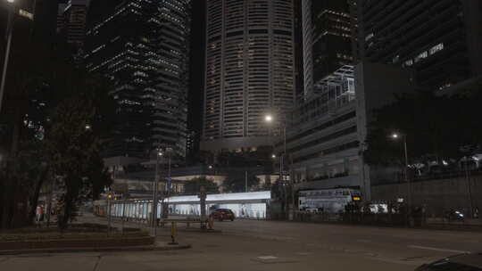 香港中环建筑夜景
