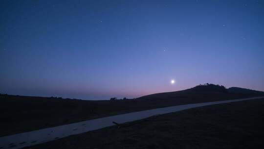 湖北襄阳南顶草原星空银河延时