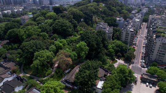 航拍福州乌山景区