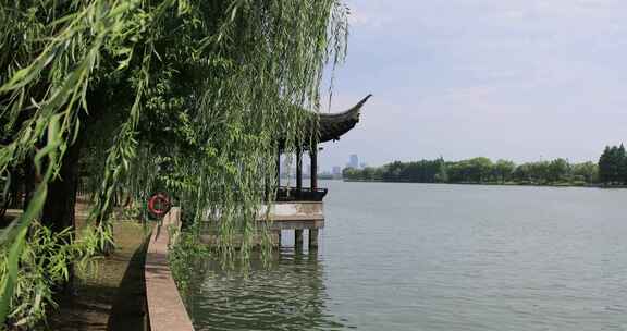 苏州石湖景区夏季风景