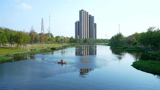 武汉洪山区巡司河体育公园风景