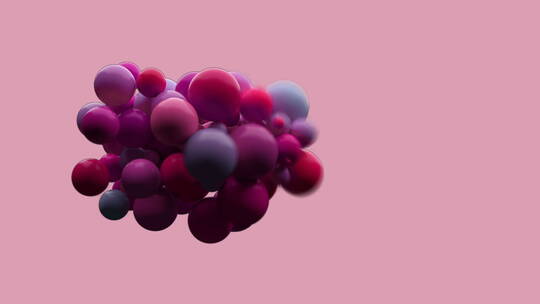 紫色气泡冒出的动画视频素材模板下载