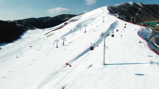 冬奥航拍滑雪 冰雪运动