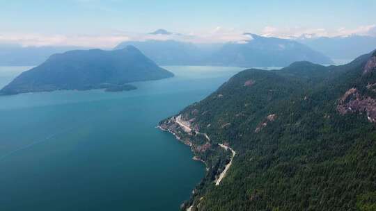 加拿大不列颠哥伦比亚省狮子湾全景