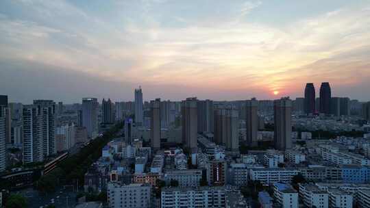 航拍安徽宿州大景宿州城市建设