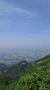 陕西西安秦岭终南山南五台夏天自然景观