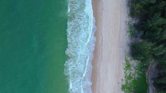 阳江珍珠湾海滩航拍