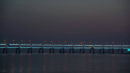 跨海大桥 大连 夜景 大连星海湾跨海大桥