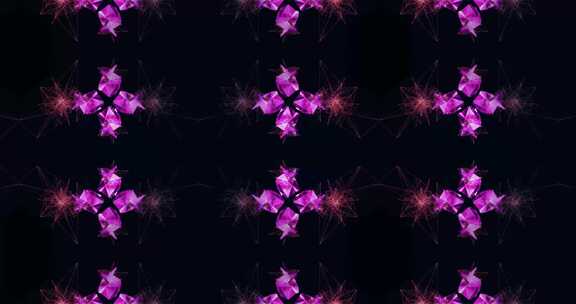 110 4K酷炫彩色动感波点球背景