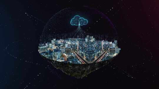 智慧城市未来科技概念