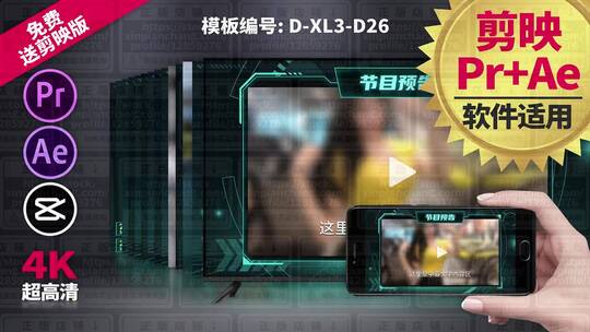 14件套视频模板Pr+Ae+抖音剪映 D-XL3-D26