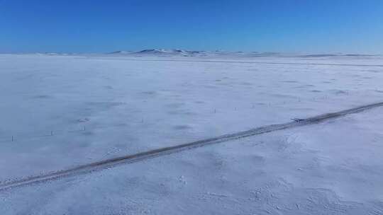 呼伦贝尔草原大冰雪