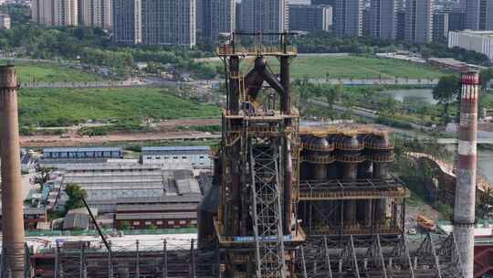 杭州钢铁厂航拍视频