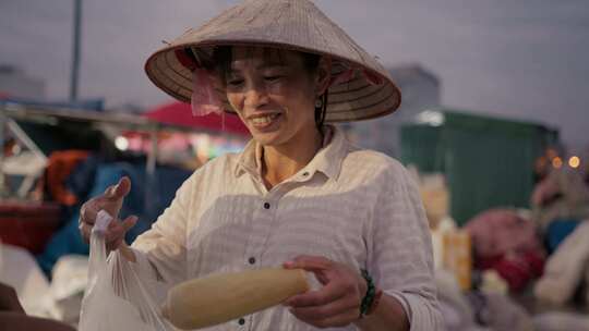 市场，越南，女人，商人