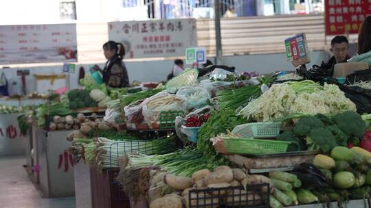 重庆菜市场风光