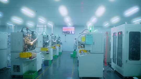 工业工厂电子电容器加工制造视频素材模板下载