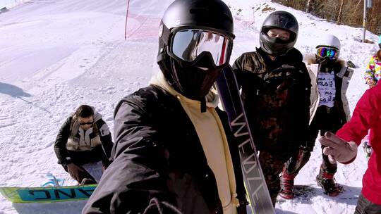 湖北神农架滑雪场视频素材模板下载