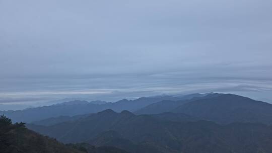 杭州临安牵牛岗群山层积云底延时