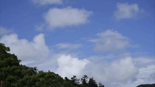 2023广东茂名高州大山蓝天白云延时