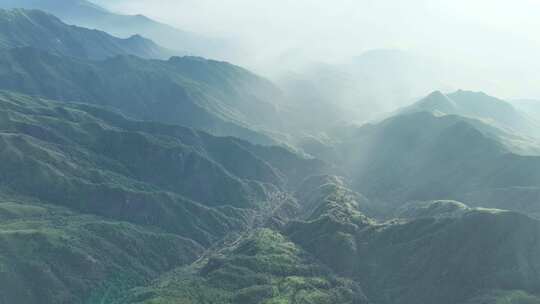 大气山峰森林航拍山川云海山脉壮丽山河风光