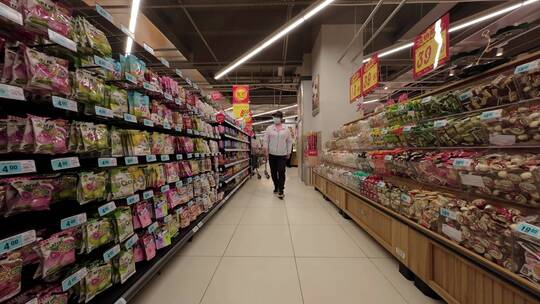 4K超市环境实拍视频