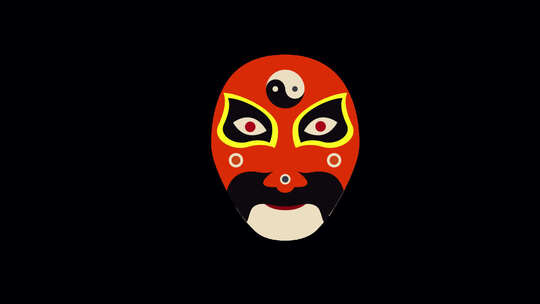柴纳中国恶魔面具|阿尔法通道