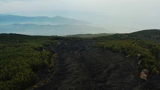 埃特纳火山，西西里岛，景观，意大利