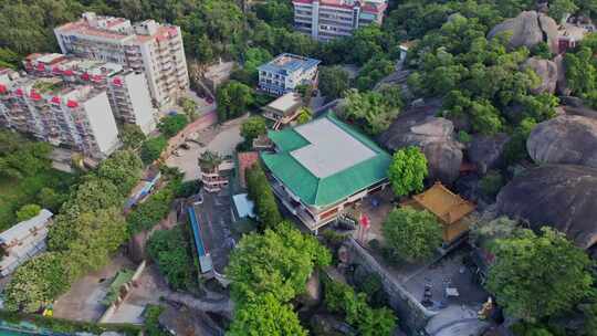 航拍厦门虎溪禅寺