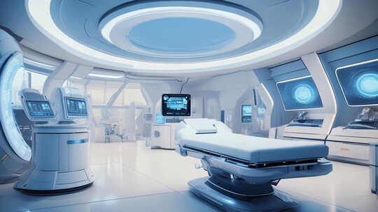 未来医疗科技场景空镜